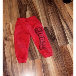 Disney Red Sweatpants Vibrant Joggers